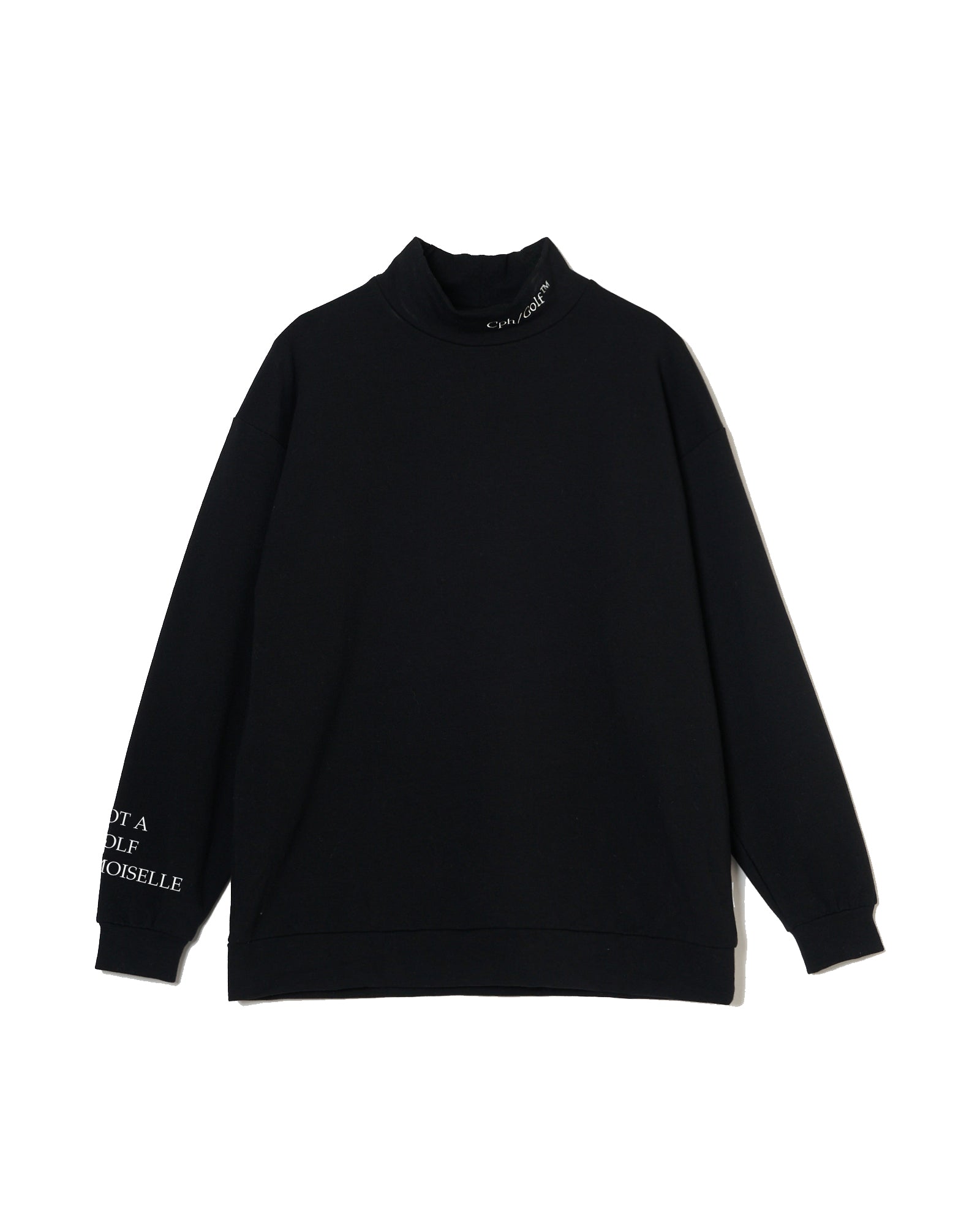 WOMEN] #DIGNIFIED LOGO WARM MOCK NECK L/S TEE - Black – Mid 90s Club