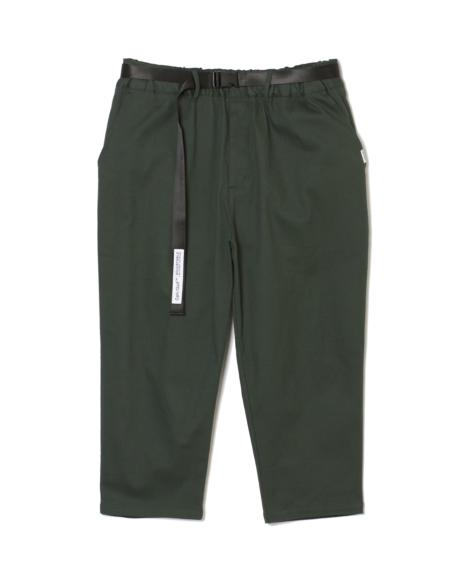 ADJUSTABLE CROPPED CHINO PANTS - GREEN – Mid 90s Club ADJUSTABLE CROPPED CHINO PANTS - GREEN – Mid 90s Club