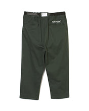 画像をギャラリービューアに読み込む, #ADJUSTABLE CROPPED CHINO PANTS - GREEN