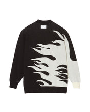 画像をギャラリービューアに読み込む, #HORIZONTAL FIRE KNIT POLO - BLACK