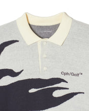 画像をギャラリービューアに読み込む, #HORIZONTAL FIRE KNIT POLO - CREAM