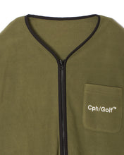 画像をギャラリービューアに読み込む, #MICRO FLEECE NO COLLAR JACKET - KHAKI