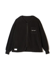 画像をギャラリービューアに読み込む, #MICRO FLEECE NO COLLAR JACKET - BLACK