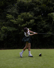 画像をギャラリービューアに読み込む, (WOMEN) THUNDER STRIPES ADJUSTABLE SKIRT - GREEN