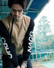 画像をギャラリービューアに読み込む, #NAGG DIAGONAL ZIP PUFFER VEST - BEIGE