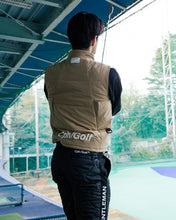 画像をギャラリービューアに読み込む, #NAGG DIAGONAL ZIP PUFFER VEST - BEIGE