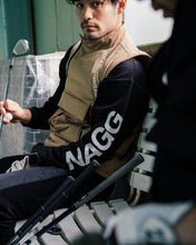 画像をギャラリービューアに読み込む, #NAGG DIAGONAL ZIP PUFFER VEST - BEIGE