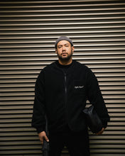 画像をギャラリービューアに読み込む, #MICRO FLEECE NO COLLAR JACKET - BLACK