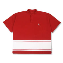 画像をギャラリービューアに読み込む, #HENRY NECK BIG STRIPE POLO - RED