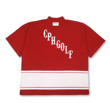 画像をギャラリービューアに読み込む, #HENRY NECK BIG STRIPE POLO - RED