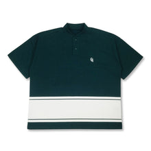 画像をギャラリービューアに読み込む, #HENRY NECK BIG STRIPE POLO - GREEN