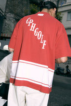 画像をギャラリービューアに読み込む, #HENRY NECK BIG STRIPE POLO - RED