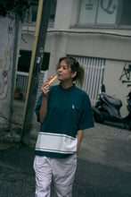 画像をギャラリービューアに読み込む, #HENRY NECK BIG STRIPE POLO - GREEN