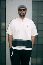 画像をギャラリービューアに読み込む, #HENRY NECK BIG STRIPE POLO - CREAM