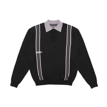 画像をギャラリービューアに読み込む, Sutton L/S Sweater Polo Shirt - Black
