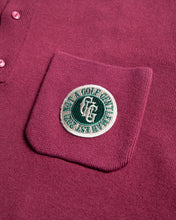 画像をギャラリービューアに読み込む, Club Jaquard LS Polo - Burgundy