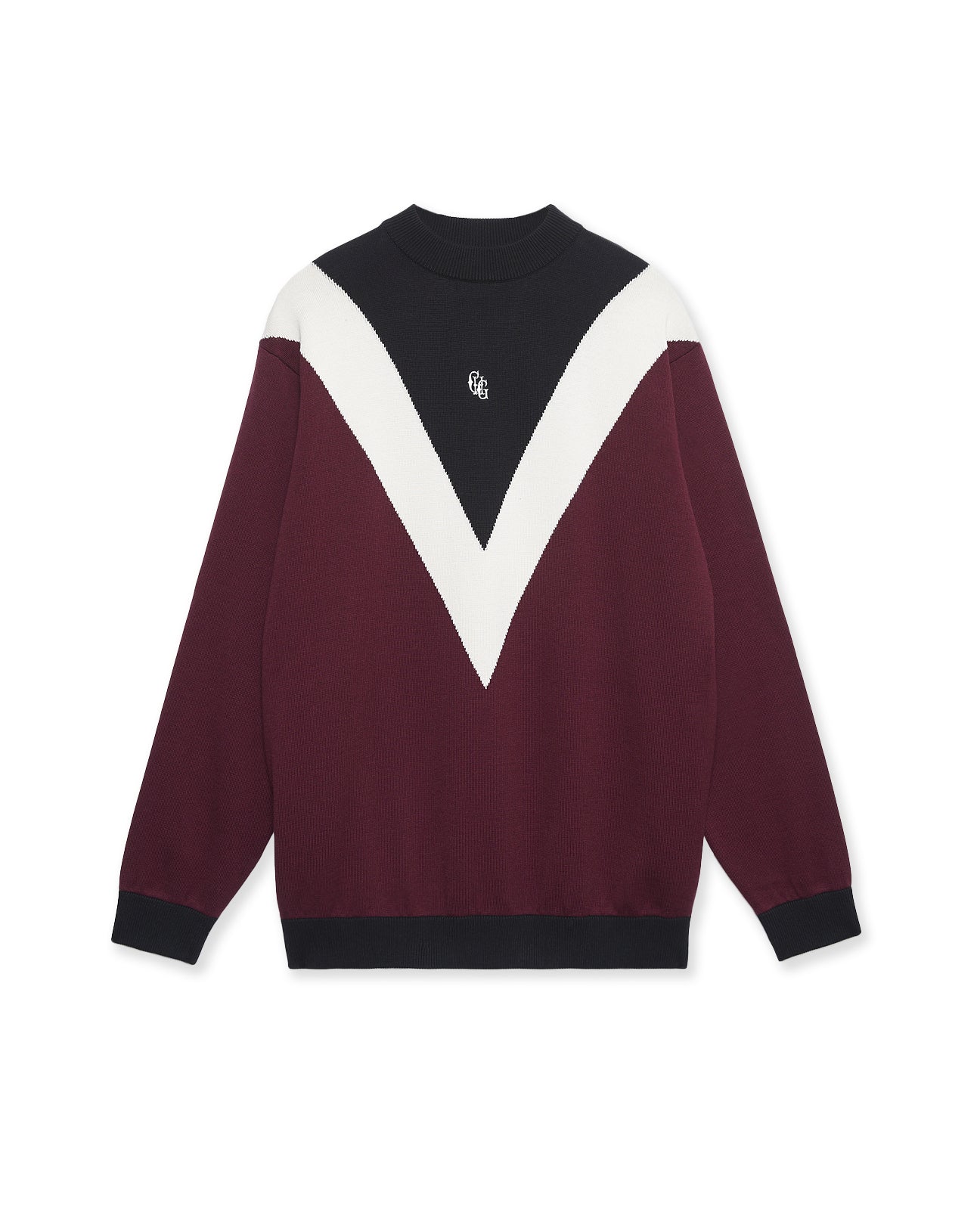 Club Jaquard Mock Knit - Burgundy – Mid 90s Club