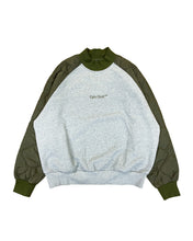 画像をギャラリービューアに読み込む, #QUILTED ARM PULLOVER - L.GRAY/KHAKI
