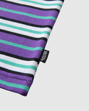 画像をギャラリービューアに読み込む, SHELTECH® × Cph/Golf™️ #MULTI BORDERMOCK NECK S/S TEE - Purple
