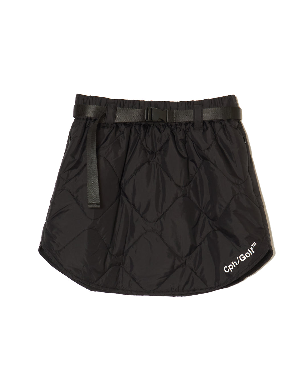 #QUILTING ADJUSTABLE SKIRT - Black
