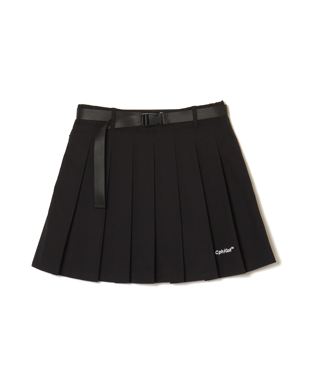 (WOMEN) THUNDER STRIPES ADJUSTABLE SKIRT - BLACK