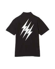 画像をギャラリービューアに読み込む, (WOMEN) THUNDER STRIPES POLO - BLACK
