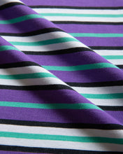 画像をギャラリービューアに読み込む, SHELTECH® × Cph/Golf™️ #MULTI BORDERMOCK NECK S/S TEE - Purple
