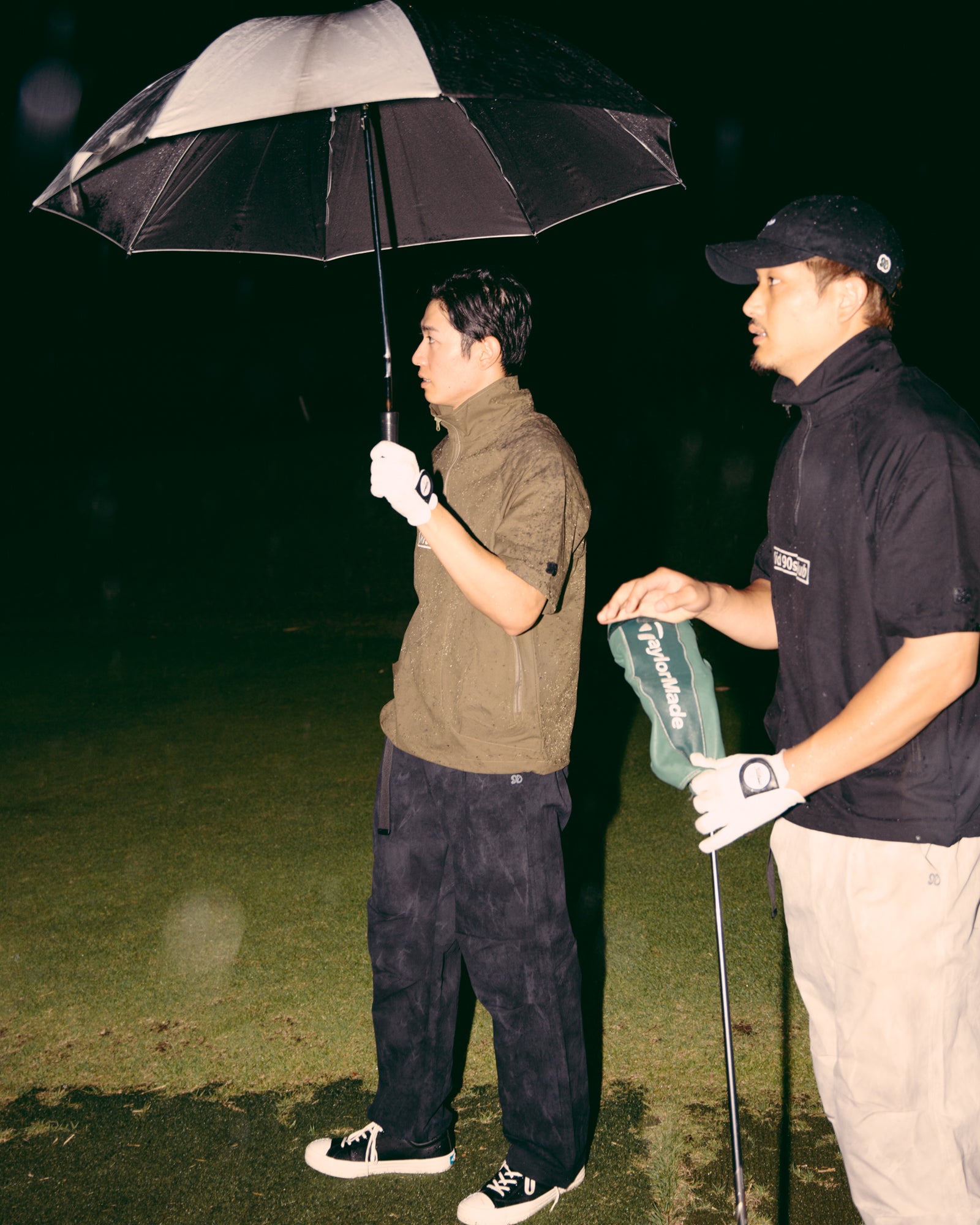 Half-Zip Tech Utility Shirt - Khaki – Mid 90s Club