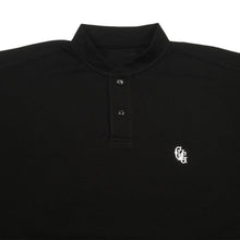 画像をギャラリービューアに読み込む, #HENRY NECK BIG STRIPE POLO - BLACK
