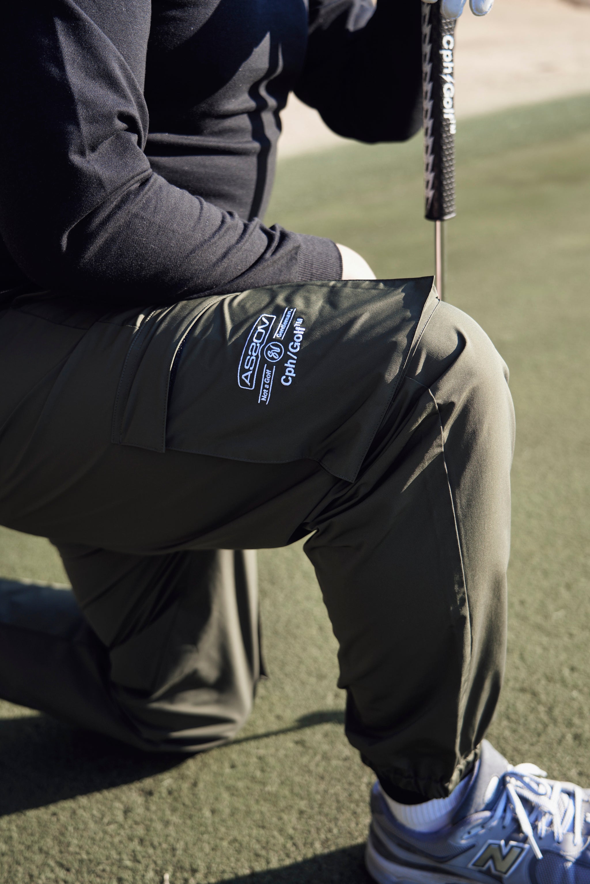 AS2OV × Cph/Golf ADJUSTABLE CARGO PANTS AS2OV × Cph/Golf™ #ADJUSTABLE CARGO PANTS - BLACK - – Cph