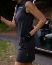 画像をギャラリービューアに読み込む, No Sleeve Polo One-Piece - Charcoal Gray
