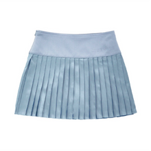 画像をギャラリービューアに読み込む, Shining Pleated Skirt - Blue

