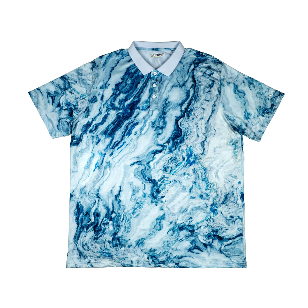 Marble Cutter Polo - Blue