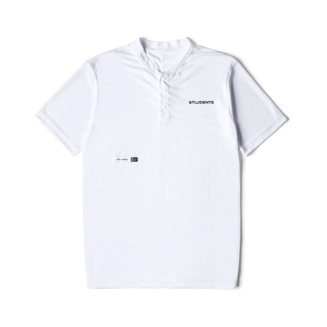 Fritelli Baseball Collar Polo Shirt - White