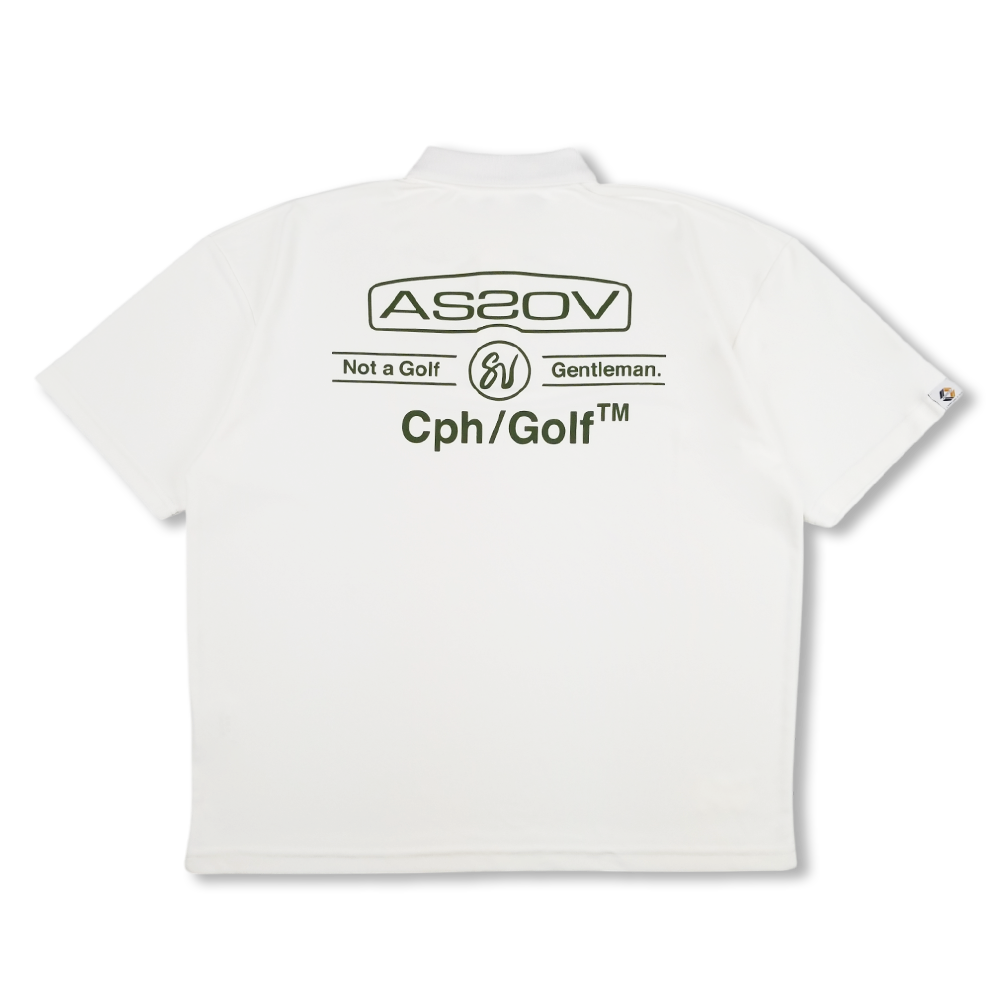 AS2OV × Cph/Golf™ #OVERSIZED S/S POLO - White – Mid 90s Club