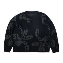 画像をギャラリービューアに読み込む, Flower Knit Sweater - Dark Navy
