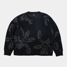 画像をギャラリービューアに読み込む, Flower Knit Sweater - Dark Navy
