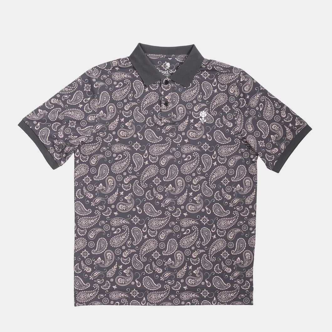 Paisley Polo - Black