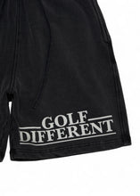 画像をギャラリービューアに読み込む, GOLF DIFFERENT Washed Sweat Shorts - Black
