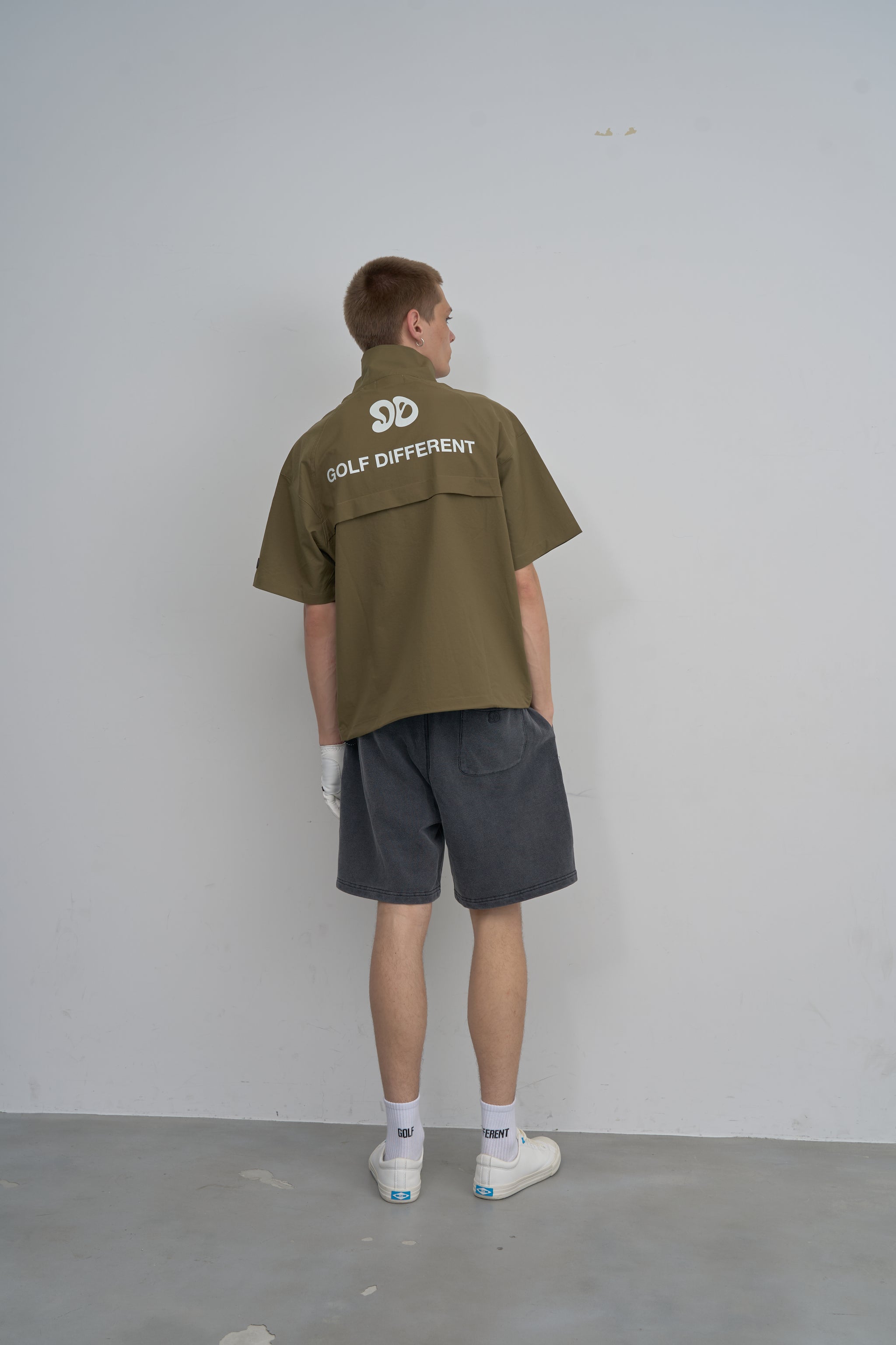 Half-Zip Tech Utility Shirt - Khaki – Mid 90s Club