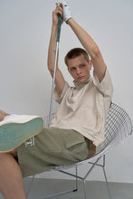 画像をギャラリービューアに読み込む, GOLF DIFFERENT Washed Sweat Shorts - Green
