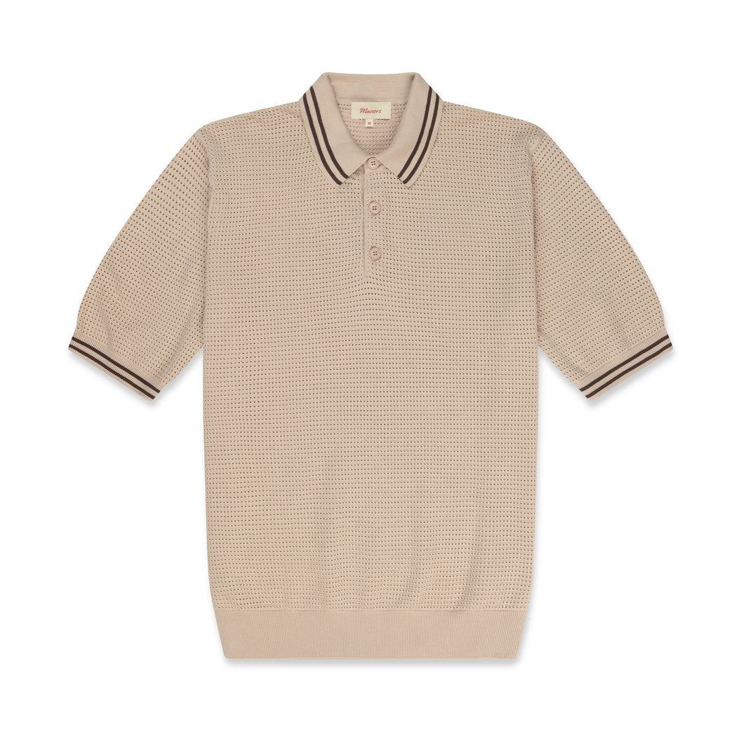 Twin Tipped Polo - Beige