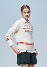 画像をギャラリービューアに読み込む, Quotes Sweater - Cream
