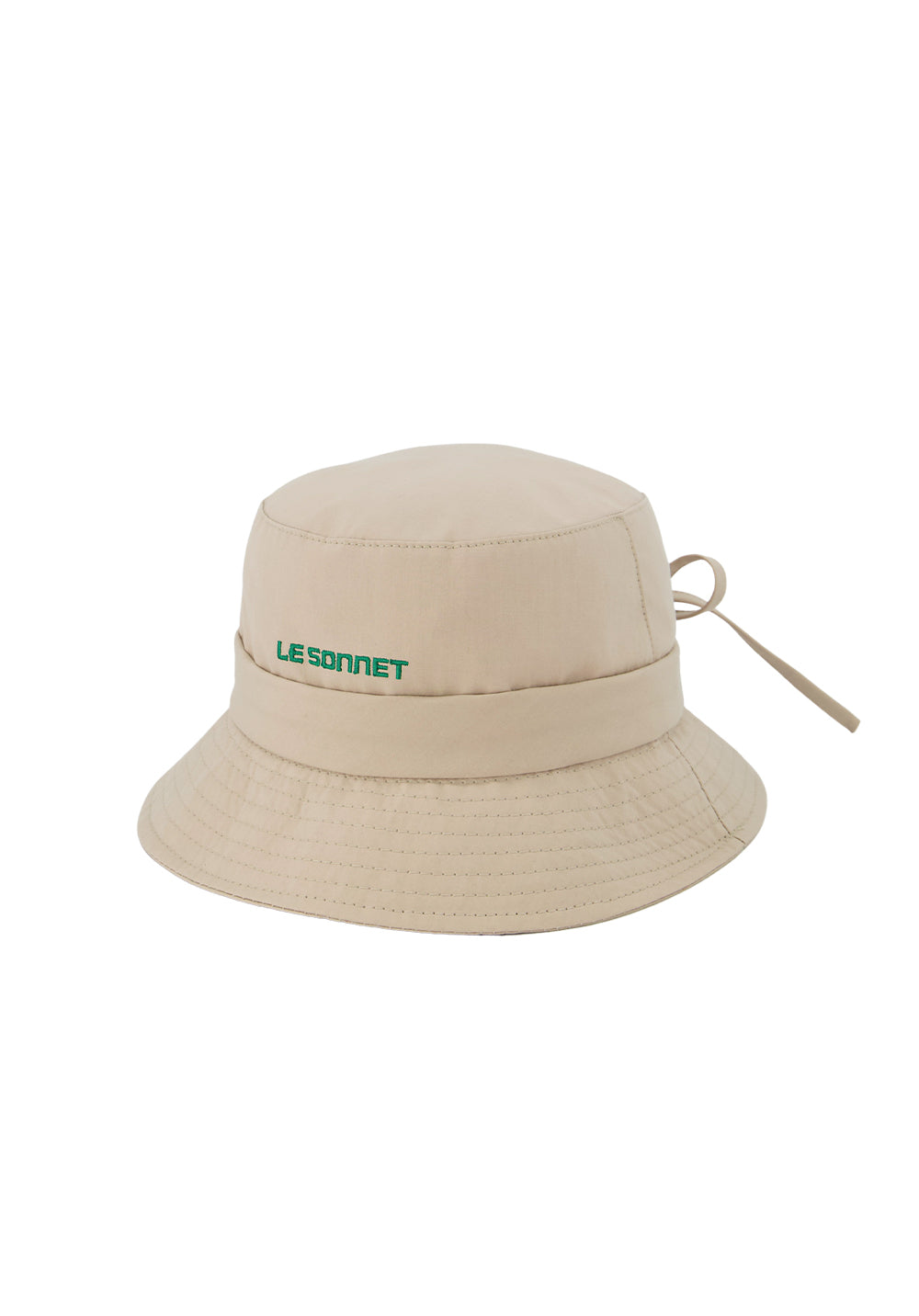 Key Logo Bucket Hat - Beige