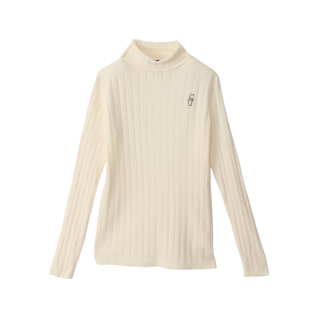 GG Turtleneck Sweater - White
