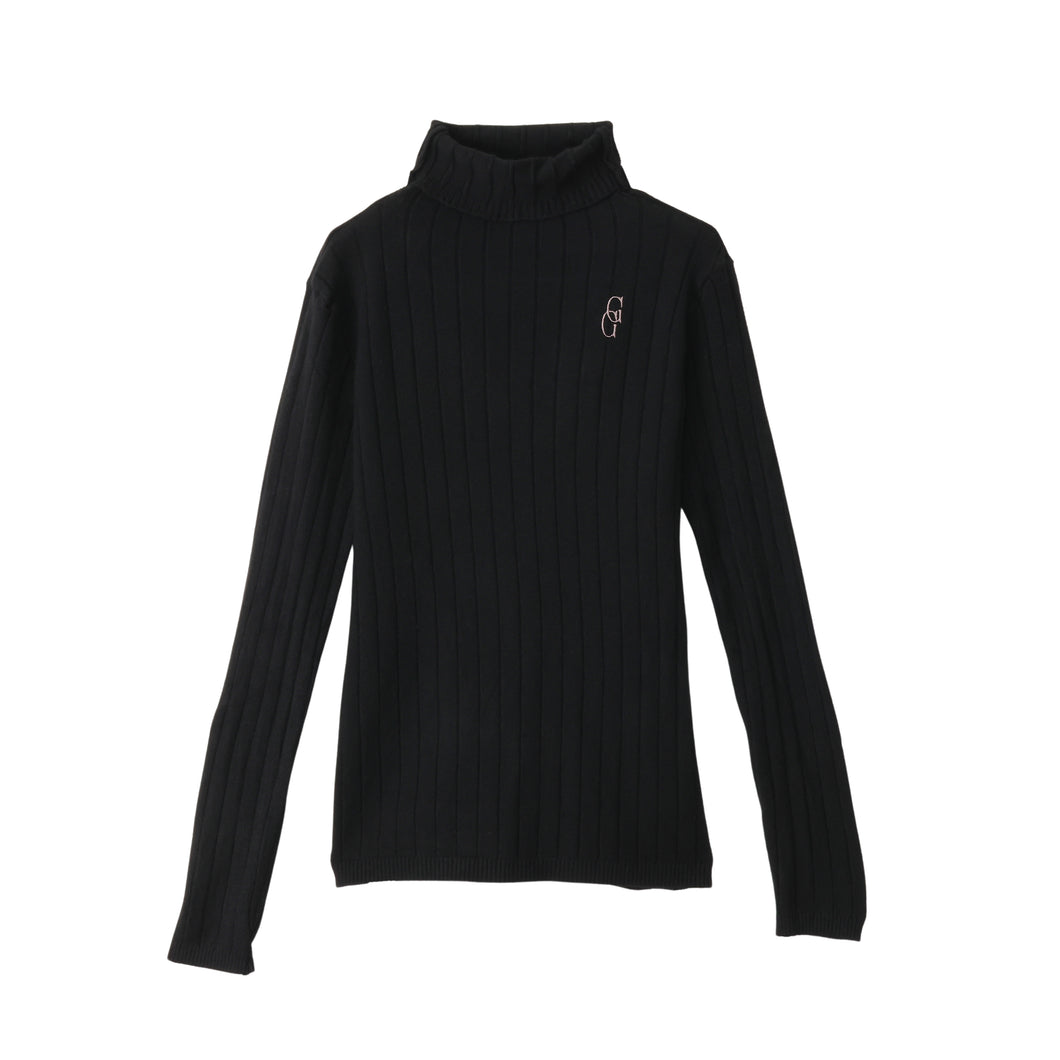 GG Turtleneck Sweater - Black